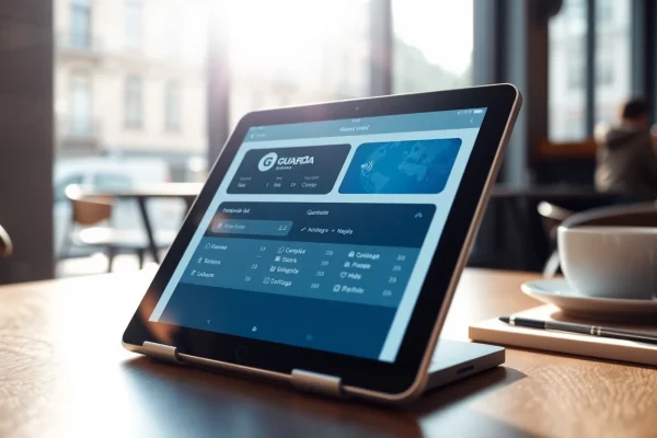 Manage cryptocurrencies securely with guarda wallet displayed on a mobile device.