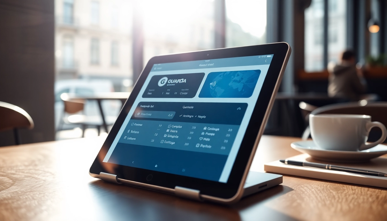 Manage cryptocurrencies securely with guarda wallet displayed on a mobile device.