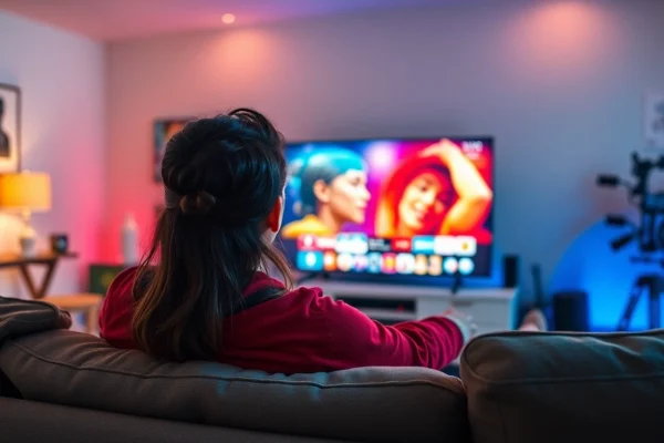 Pourquoi choisir un abonnement iptv 12 mois smart tv pour vos besoins de visionnage? Regardez abonnement iptv 12 mois smart tv sur une élégante télévision dans un salon moderne.