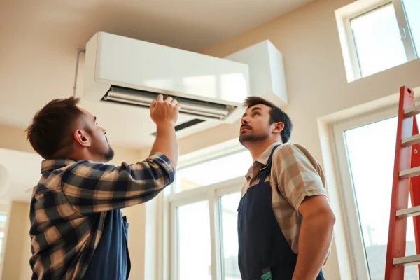 Expert Guide to Choosing the Best Scottsdale AC Systems for Your Home Install Scottsdale AC system with experienced technician in a bright home setting.