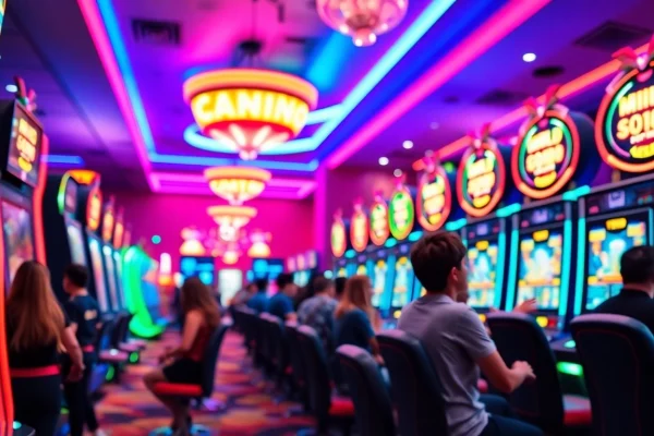 Permainan menarik di mild88 slot dengan pemain bersemangat di suasana kasino